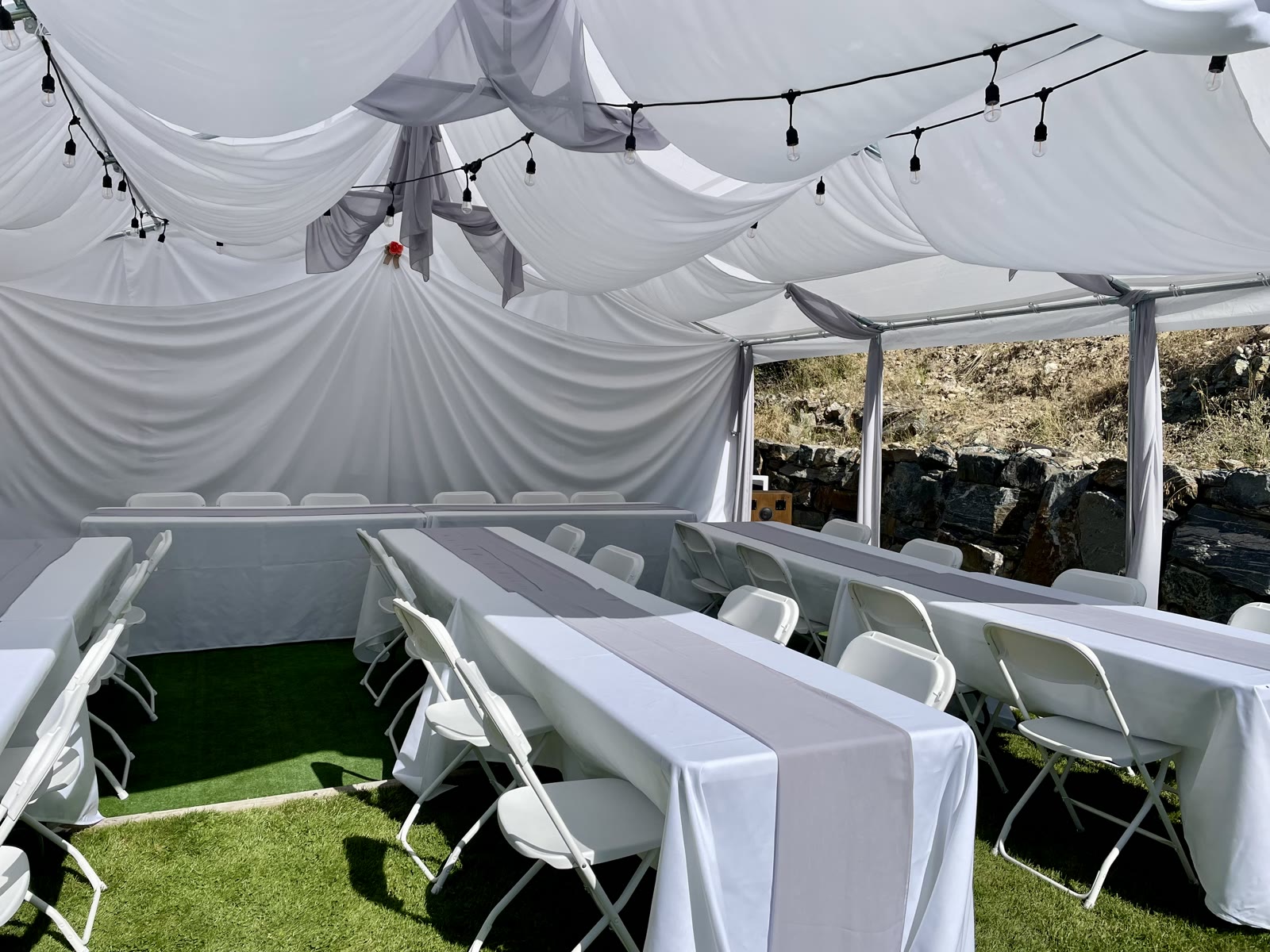 Draping & ceiling — Lakeside Tent Co