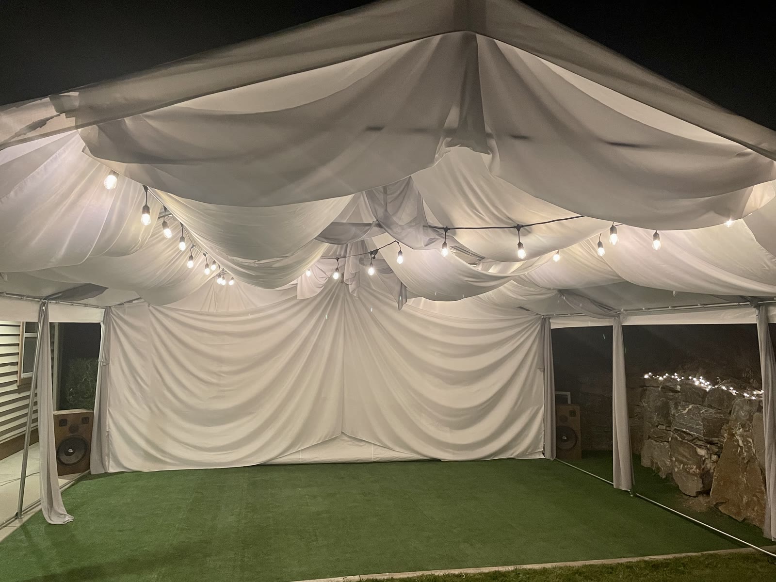 Draping & ceiling — Lakeside Tent Co