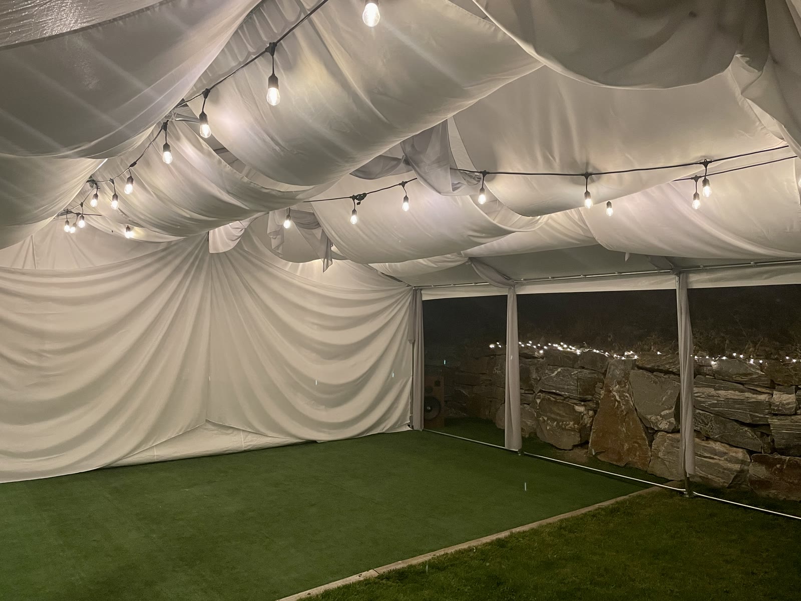 Draping & ceiling — Lakeside Tent Co
