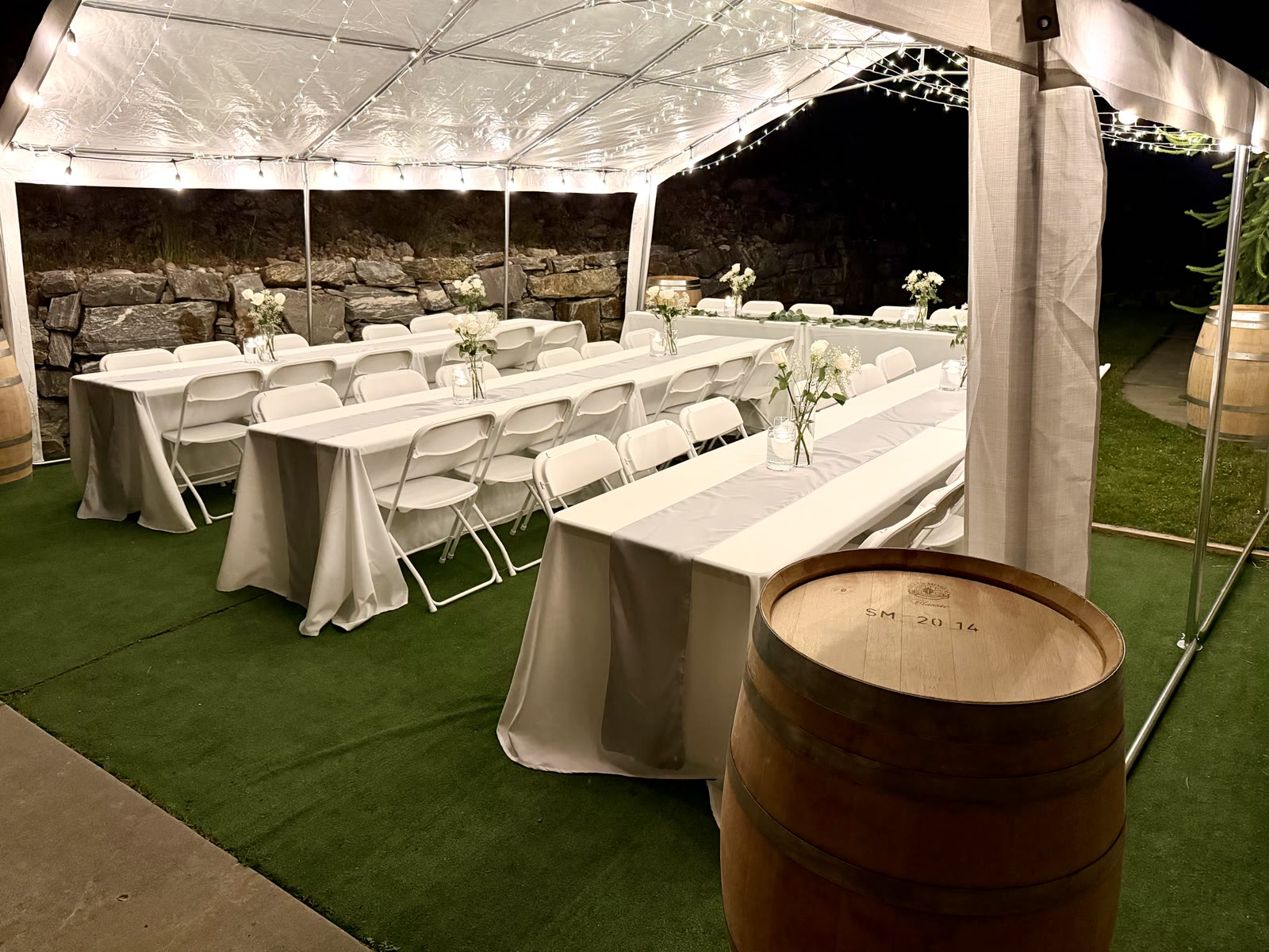 The full setup — Lakeside Tent Co