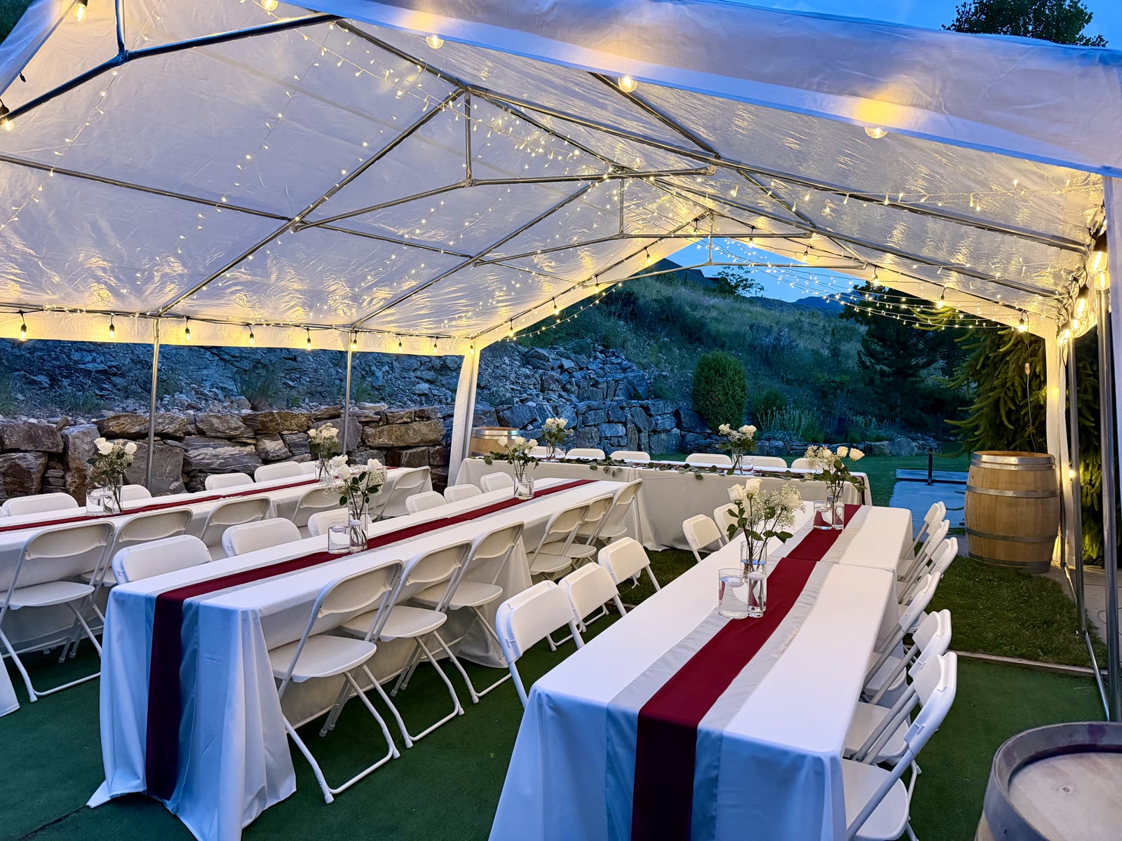 The full setup — Lakeside Tent Co