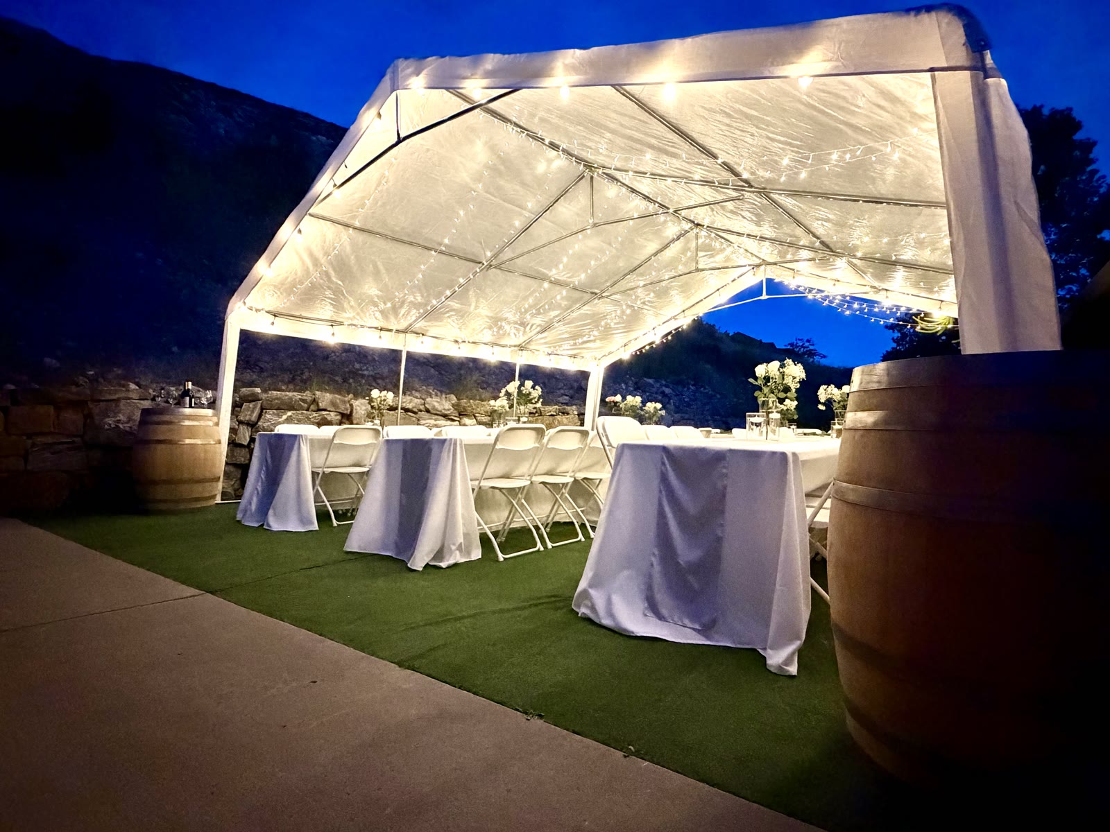 The full setup — Lakeside Tent Co