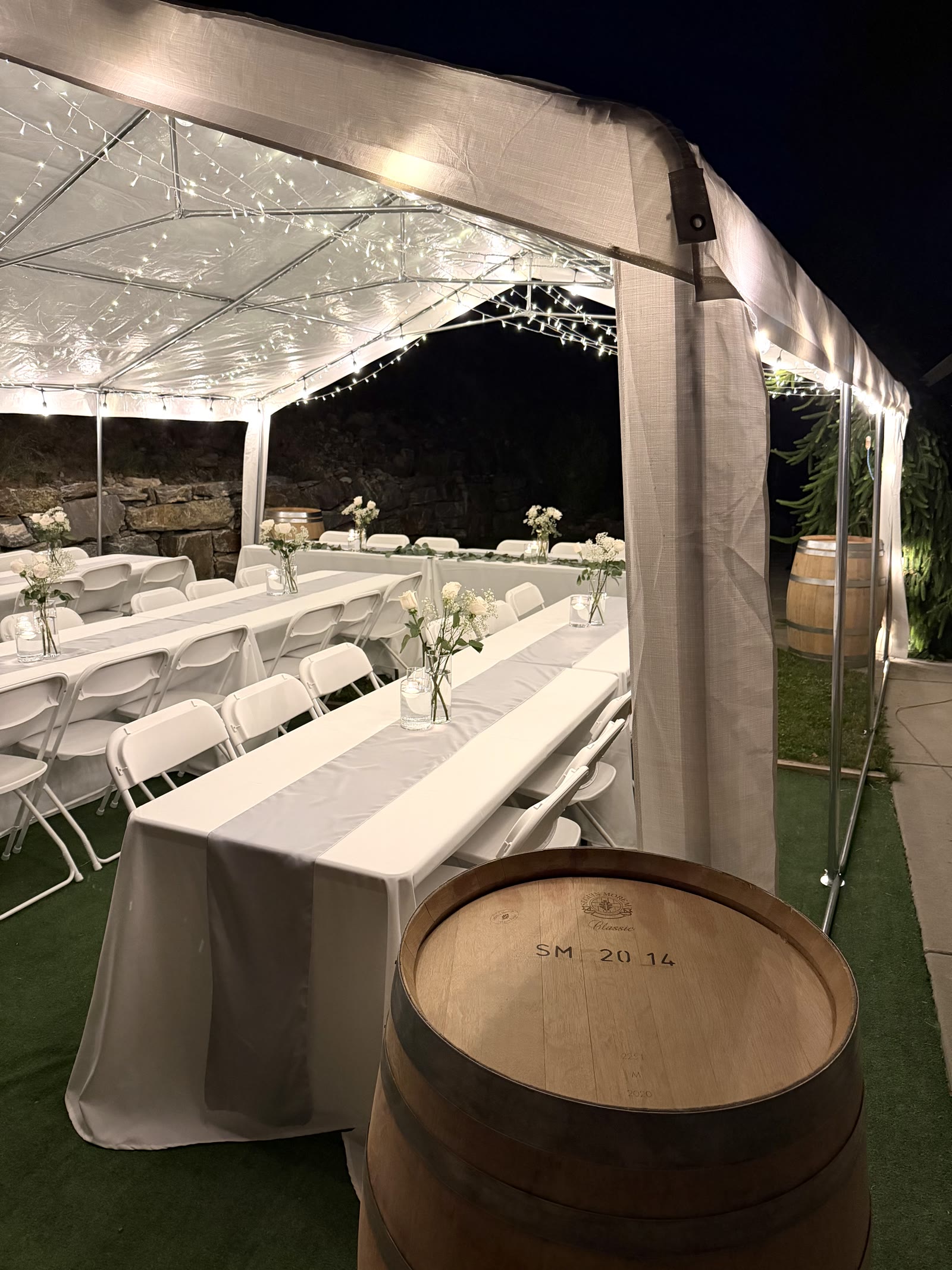 The full setup — Lakeside Tent Co