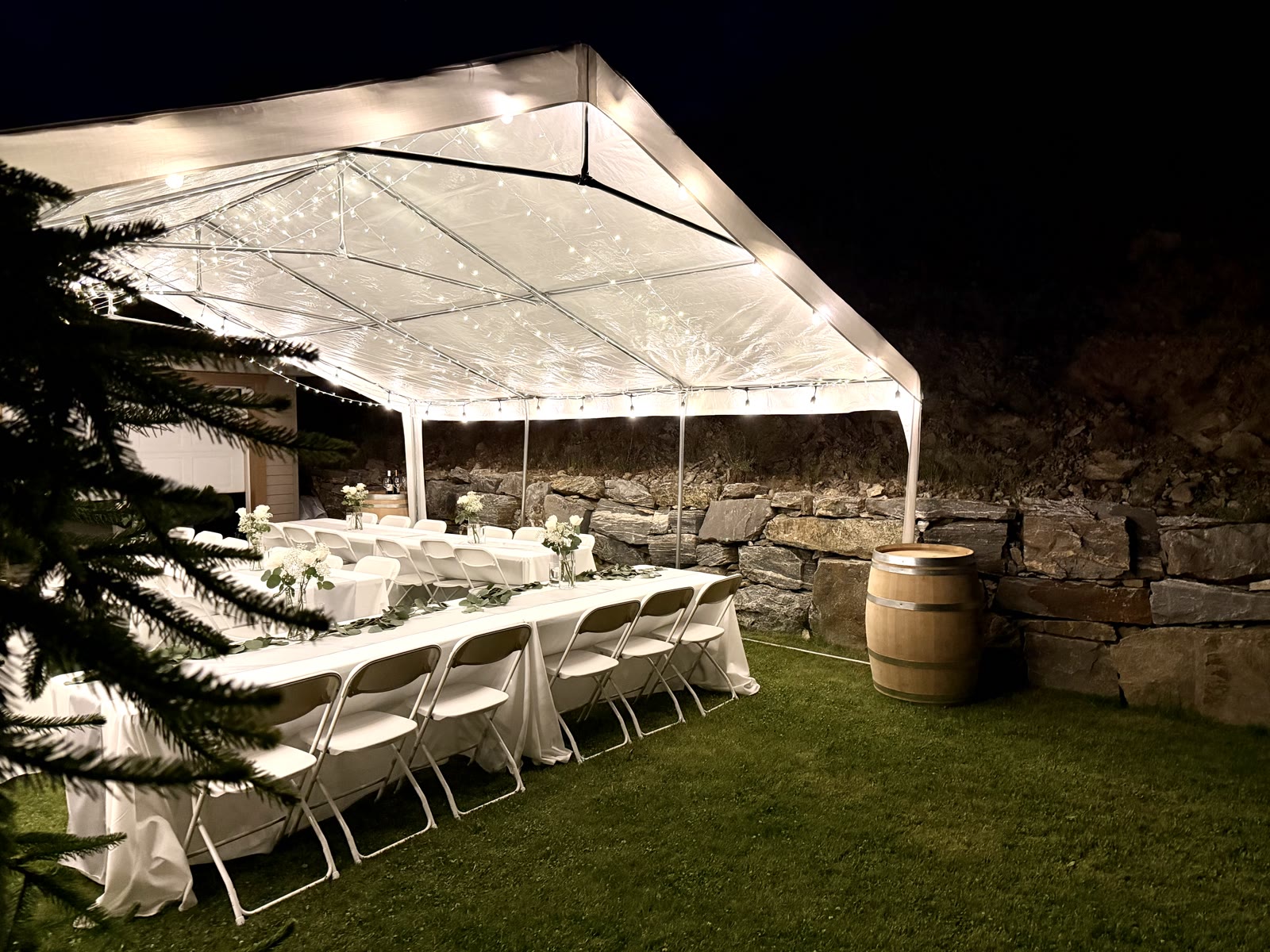 The full setup — Lakeside Tent Co