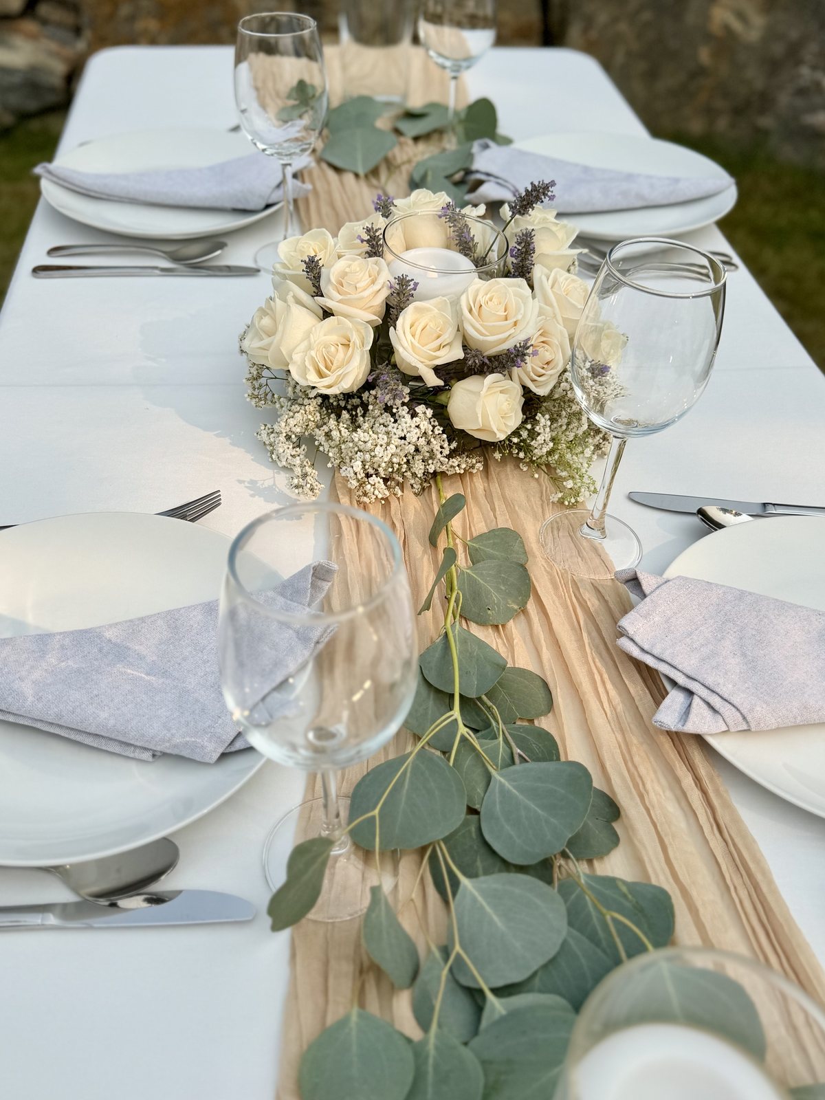 Table settings — Lakeside Tent Co