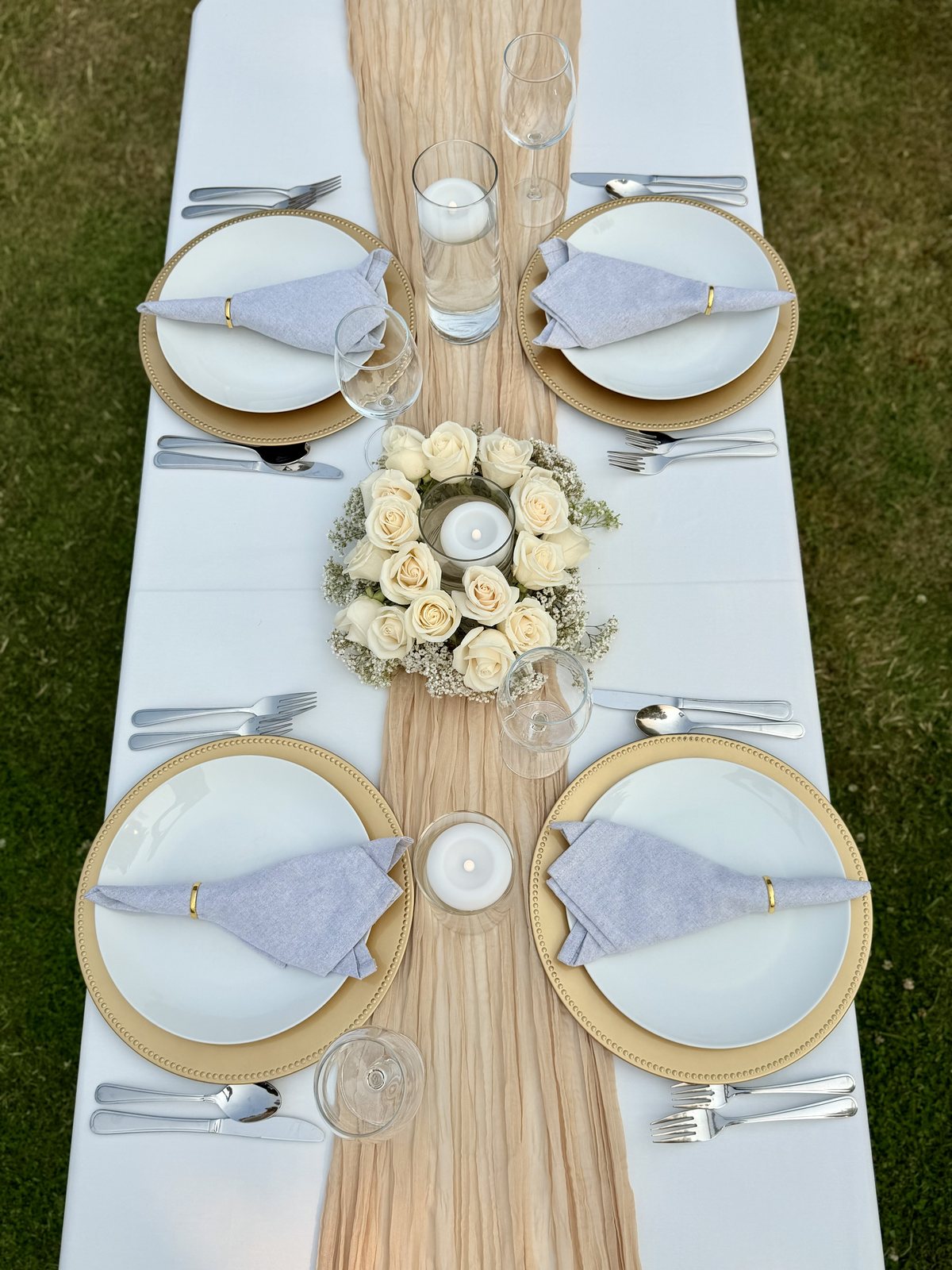 Table settings — Lakeside Tent Co