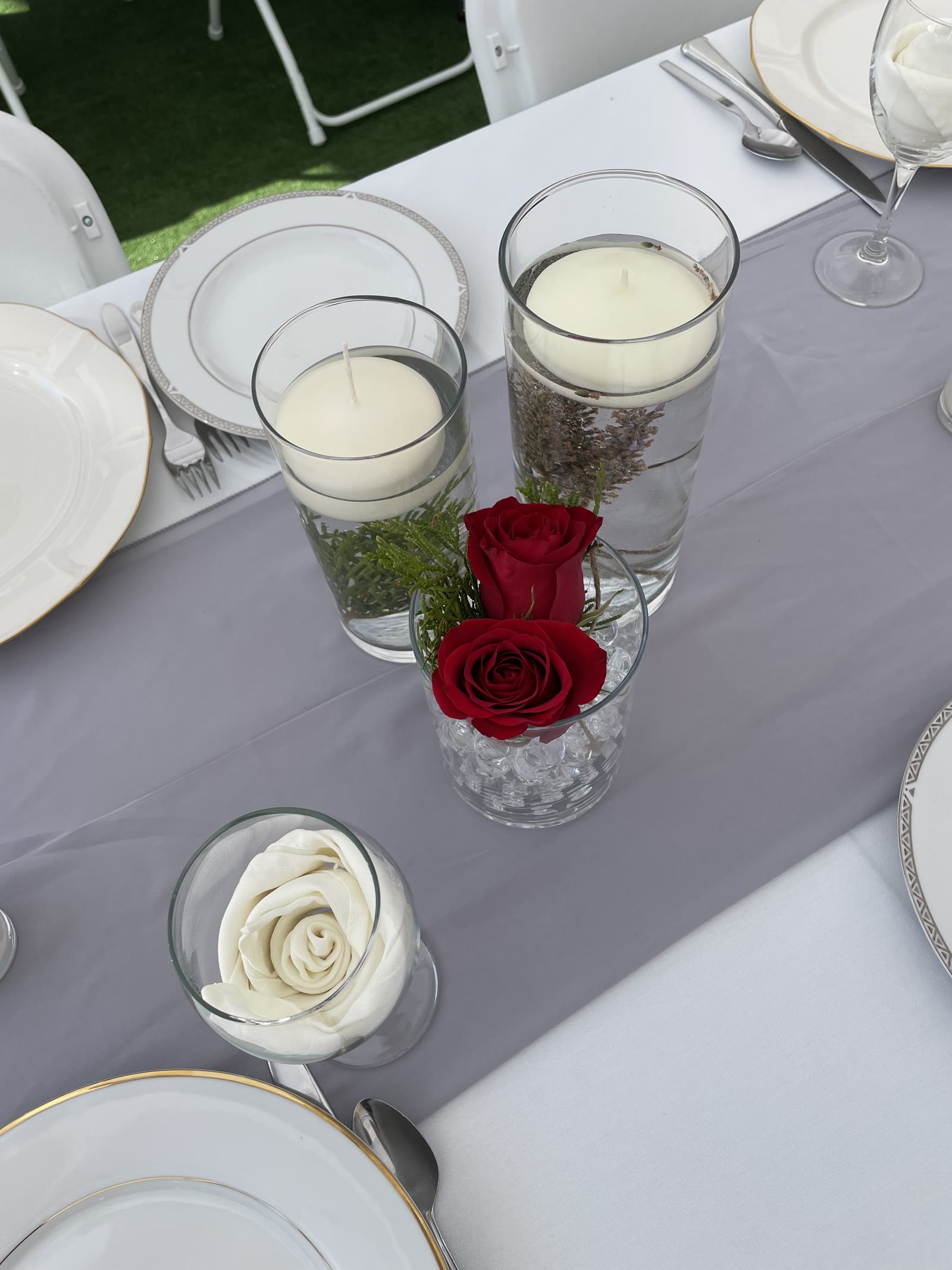 Table settings — Lakeside Tent Co
