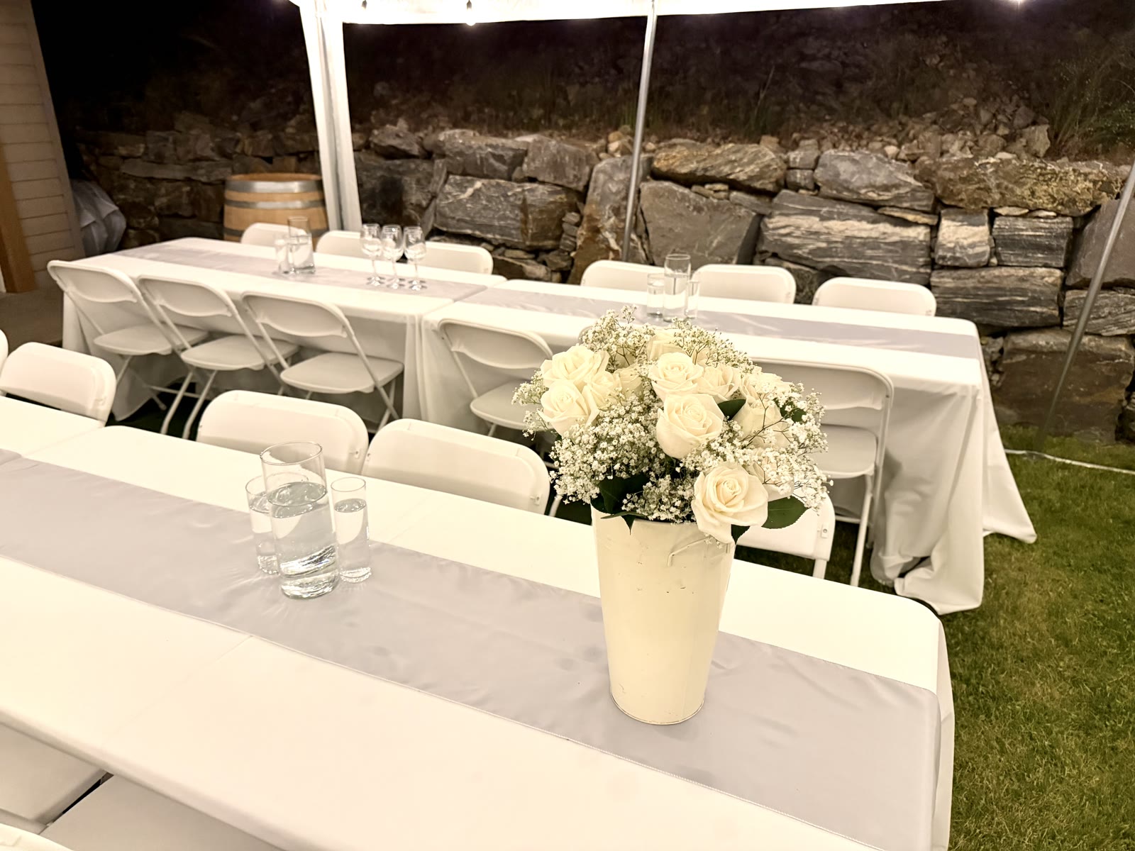 Table settings — Lakeside Tent Co